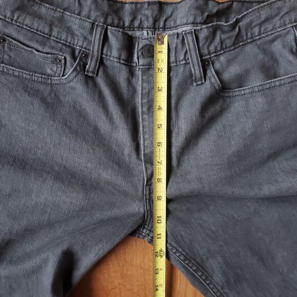 Levis Mens 511 Slim Fit Jeans Gray 34 x 27 Irregular (Tag says 36 x 30) Denim - Picture 16 of 16